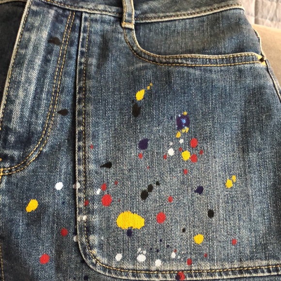 Alice and Olivia mini denim skirt size 25 - Picture 4 of 5